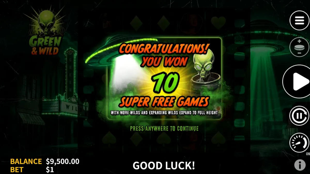 Tampilan visual slot Green & Wild dengan latar belakang hutan yang rimbun.