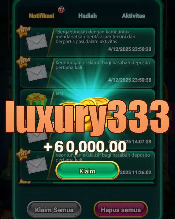 luxury333 Tangkapan Layar Resmi APK